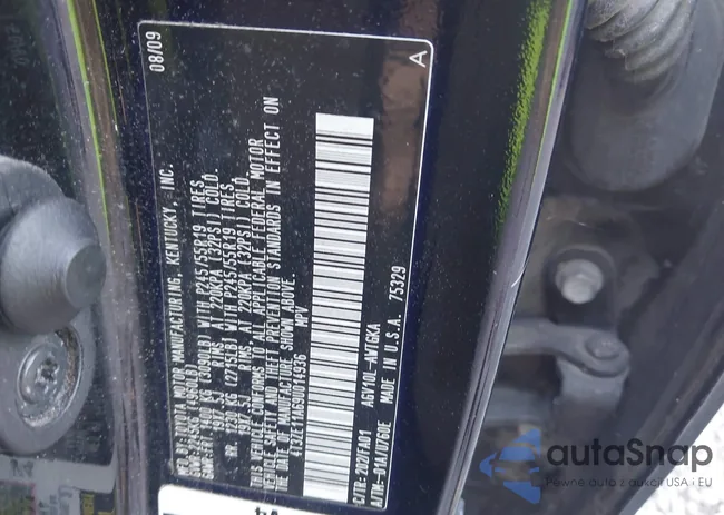 4T3ZE11A69U014936: 43478657