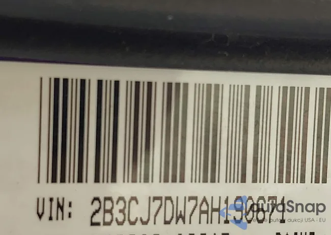 2B3CJ7DW7AH190671: 43478703