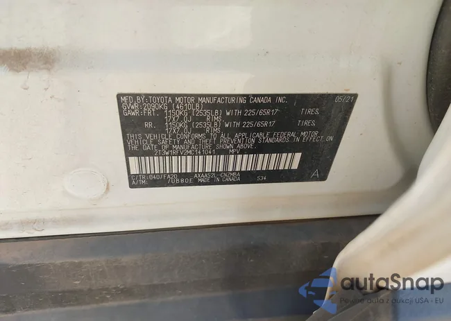 2T3W1RFV2MC141041: 43478760