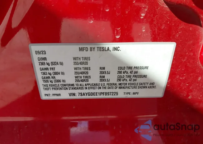 7SAYGDEE1PF897225: 43478819