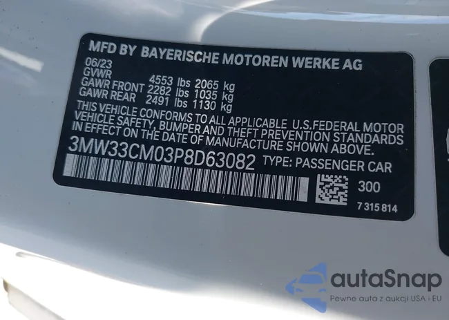 3MW33CM03P8D63082: 43479665