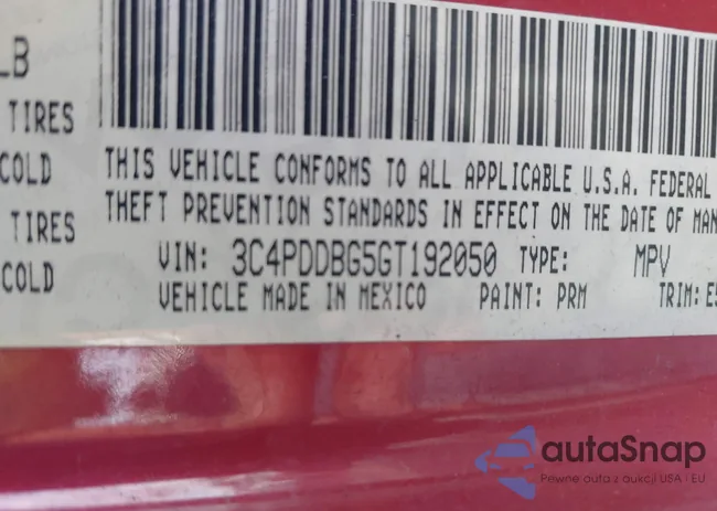 3C4PDDBG5GT192050: 43479670