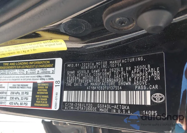 4T1BK1EB2FU137554: 43479681