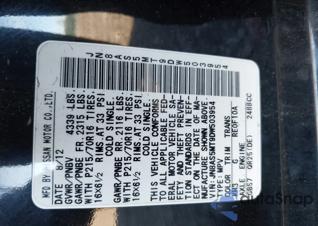 JN8AS5MT9DW503954: 43479833