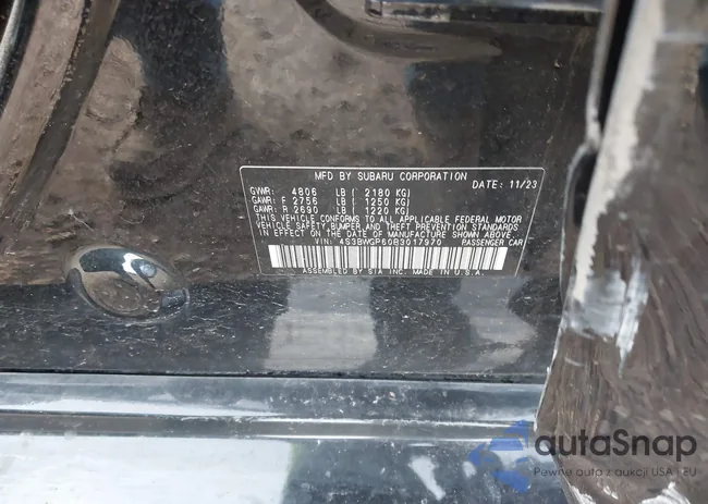 4S3BWGP60R3017970: 43479936