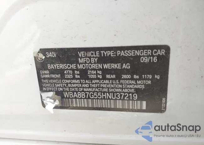 WBA8B7G55HNU37219: 43479957