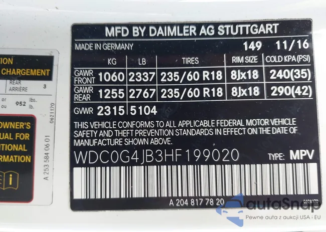 WDC0G4JB3HF199020: 43479976