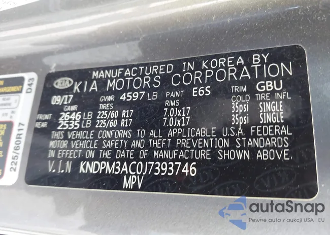 KNDPM3AC0J7393746: 43479128