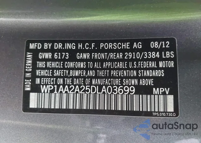 WP1AA2A25DLA03699: 43479219