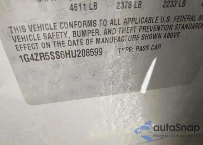 1G4ZR5SS6HU208599: 43479234