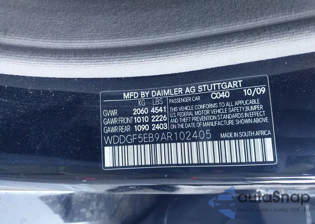 WDDGF5EB9AR102405: 43480466