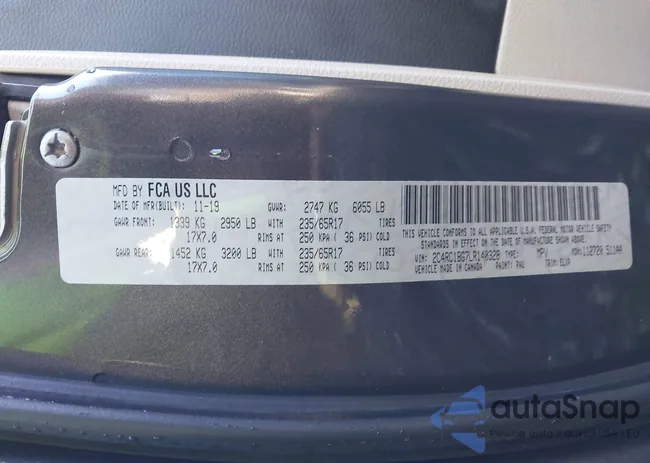 2C4RC1BG7LR140328: 43480138