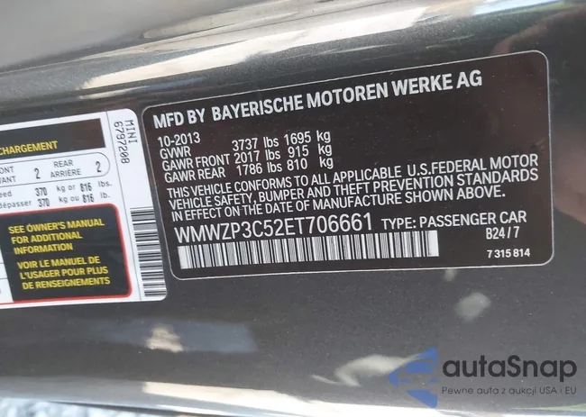 WMWZP3C52ET706661: 43481520