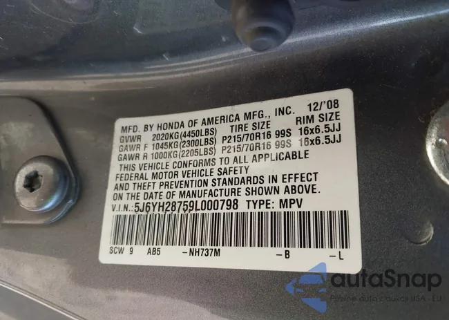 5J6YH28759L000798: 43481555