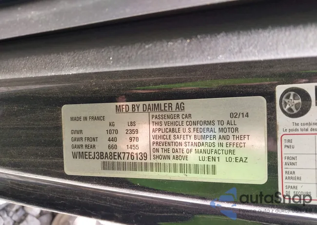 WMEEJ3BA8EK776139: 43481558