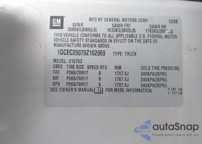 1GCEC29079Z162969: 43481662