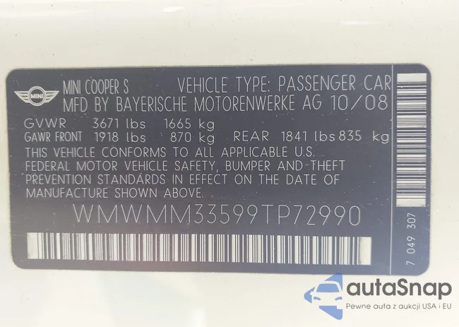 WMWMM33599TP72990: 43481696