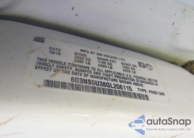 6G3NS5U38GL206115: 43481805