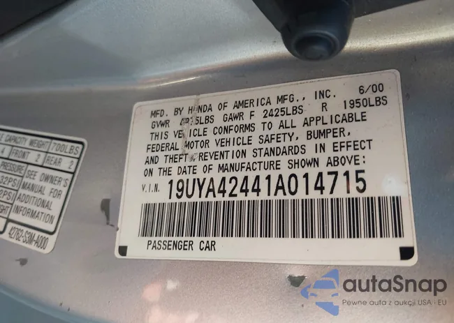 19UYA42441A014715: 43481924