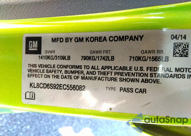 KL8CD6S92EC556082: 43482051