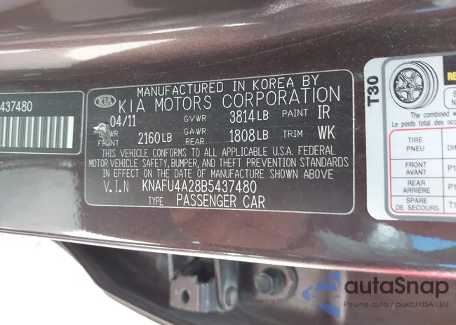 KNAFU4A28B5437480: 43481409