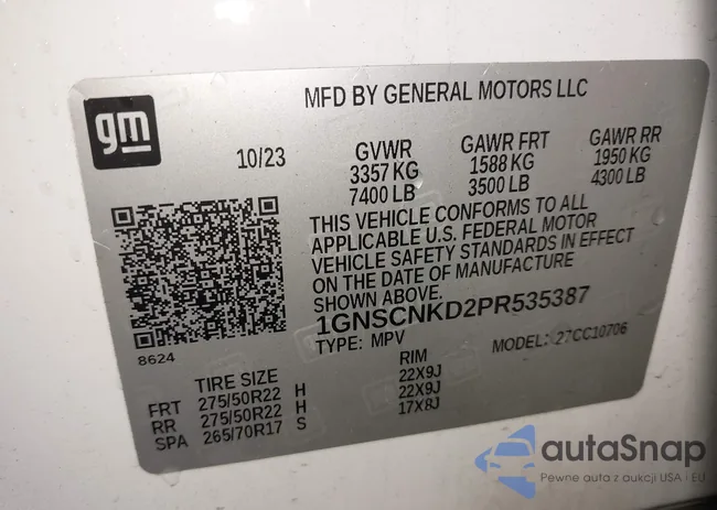 1GNSCNKD2PR535387: 43482752