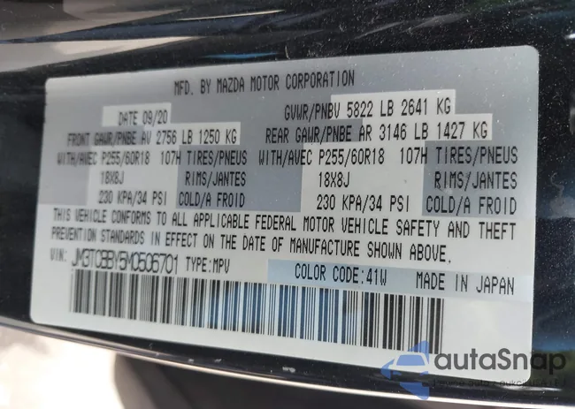 JM3TCBBY5M0506701: 43482785