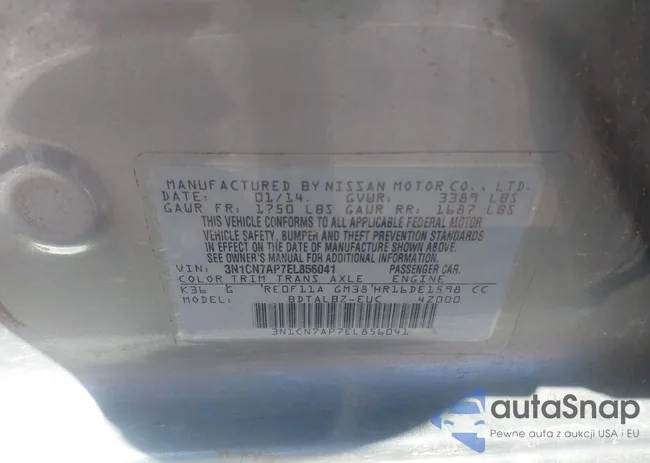 3N1CN7AP7EL856041: 43482905