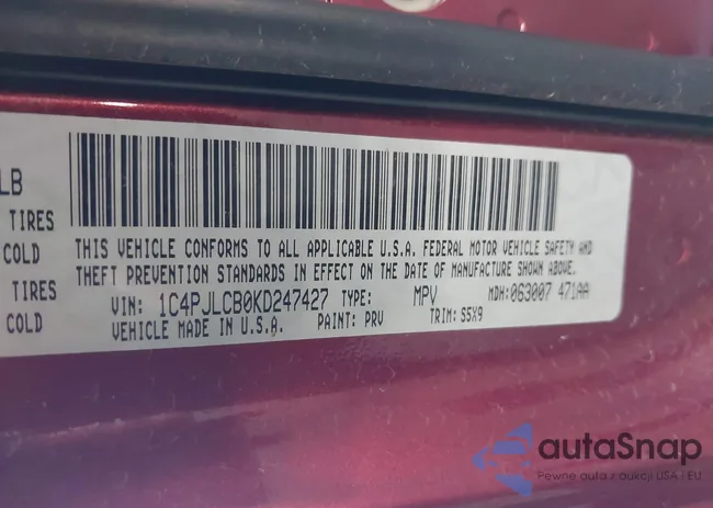 1C4PJLCB0KD247427: 43482949