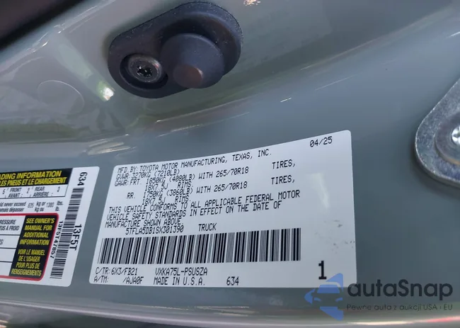 5TFLA5DB1SX301390: 43482978