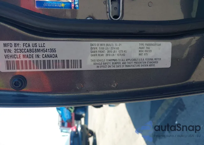 2C3CCABG8MH541355: 43482287