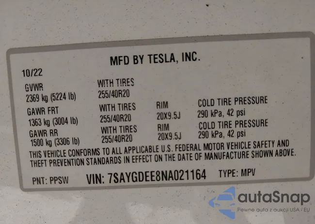 7SAYGDEE8NA021164: 43483473