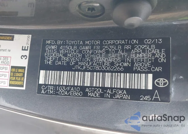 JTKJF5C78D3062266: 43483498