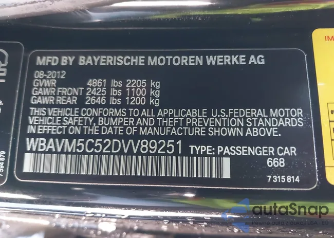 WBAVM5C52DVV89251: 43483843