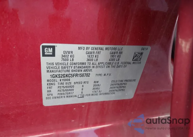 1GKS2GKC5FR158782: 43483913