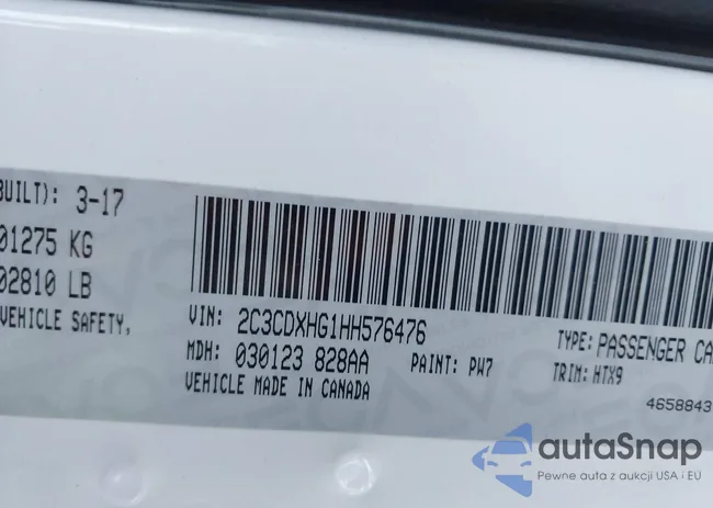 2C3CDXHG1HH576476: 43483146