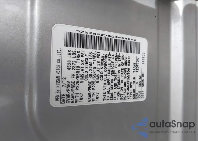 JN8AS5MV9DW104916: 43483202