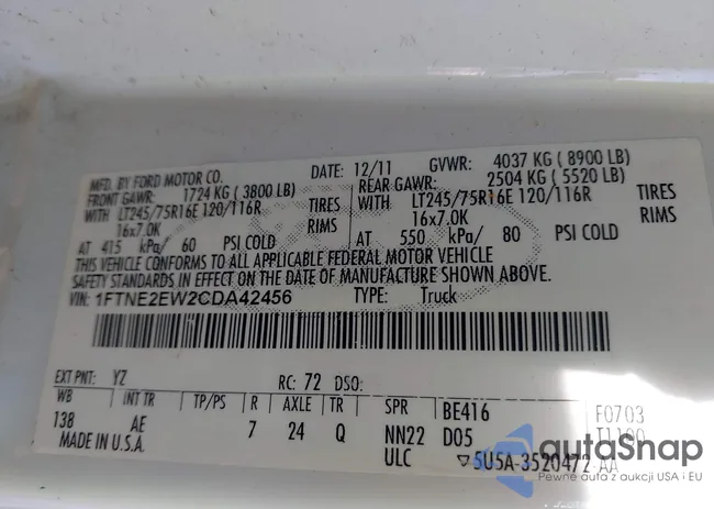 1FTNE2EW2CDA42456: 43483338