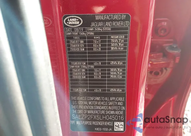 SALZP2FX5LH045016: 43484479