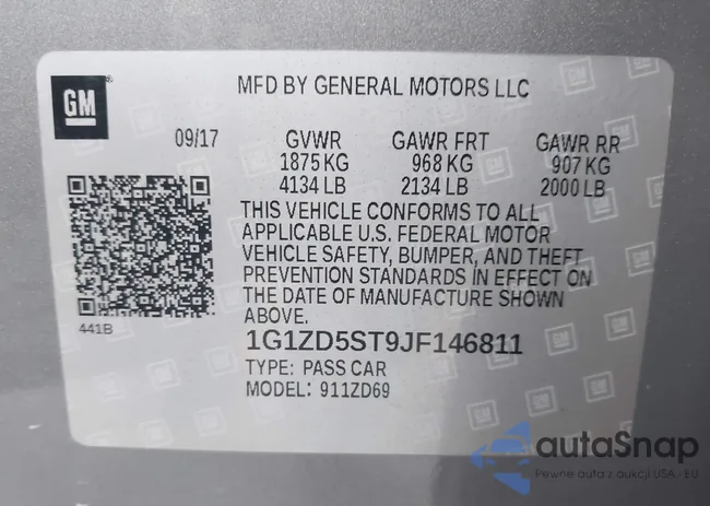 1G1ZD5ST9JF146811: 43484554