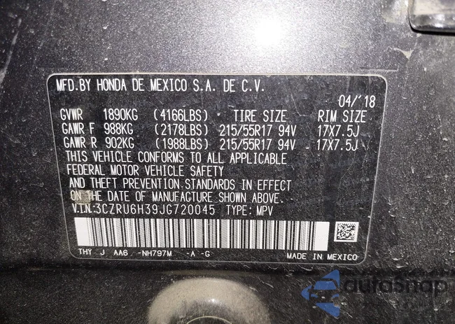 3CZRU6H39JG720045: 43484628