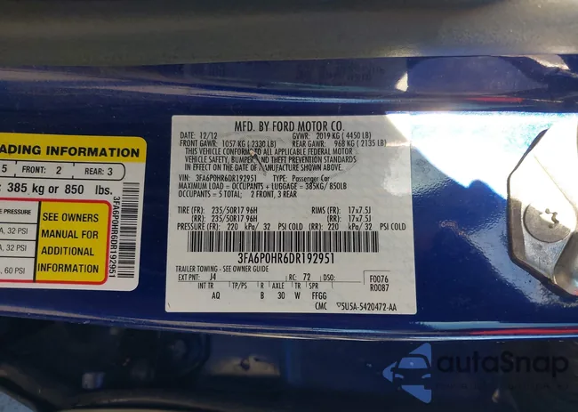 3FA6P0HR6DR192951: 43484654