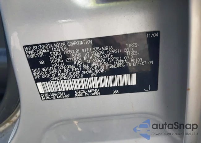 JTEHD20V650047518: 43484657