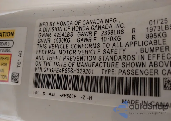 2HGFE4F85SH329261: 43484794