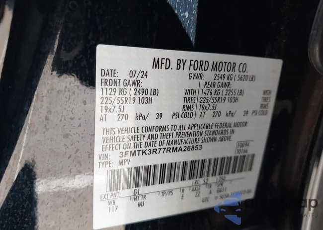 3FMTK3R77RMA26853: 43484069