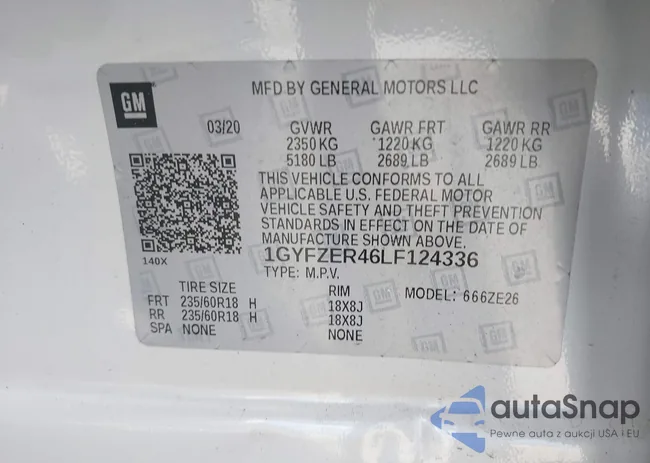 1GYFZER46LF124336: 43484153