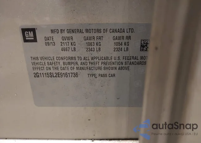 2G1115SL2E9161736: 43484282