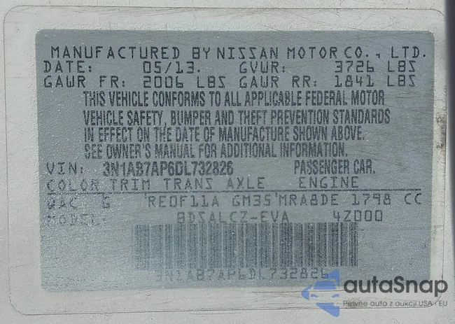 3N1AB7AP6DL732826: 43484367