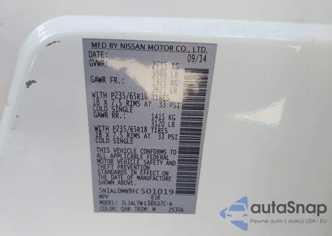 5N1AL0MN9FC501019: 43485457