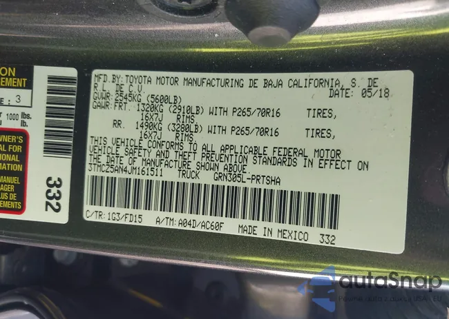 3TMCZ5AN4JM161511: 43485674